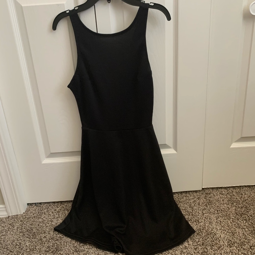 Black skater dress